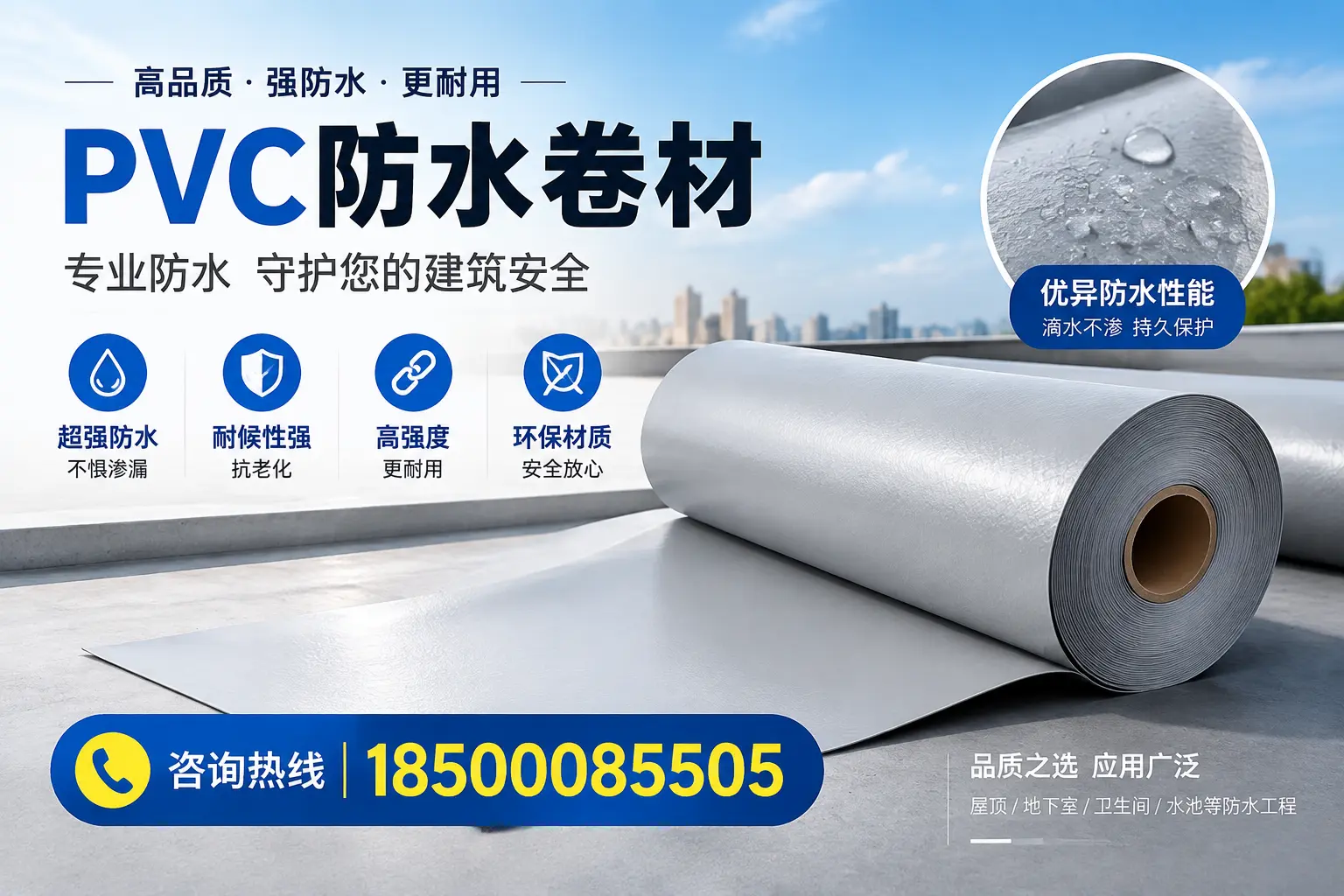 定安地区pvc防水卷材的市场现状与发展趋势